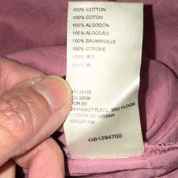 Free People Ari Mini Dress Smocked Babydoll XS Ballon Sleeve Dried Currant Flowy - Picture 9 of 11